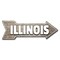 Signmission Illinois Arrow Decal Funny Home Decor 24in Wide D-A-8-999801 - alternate 1